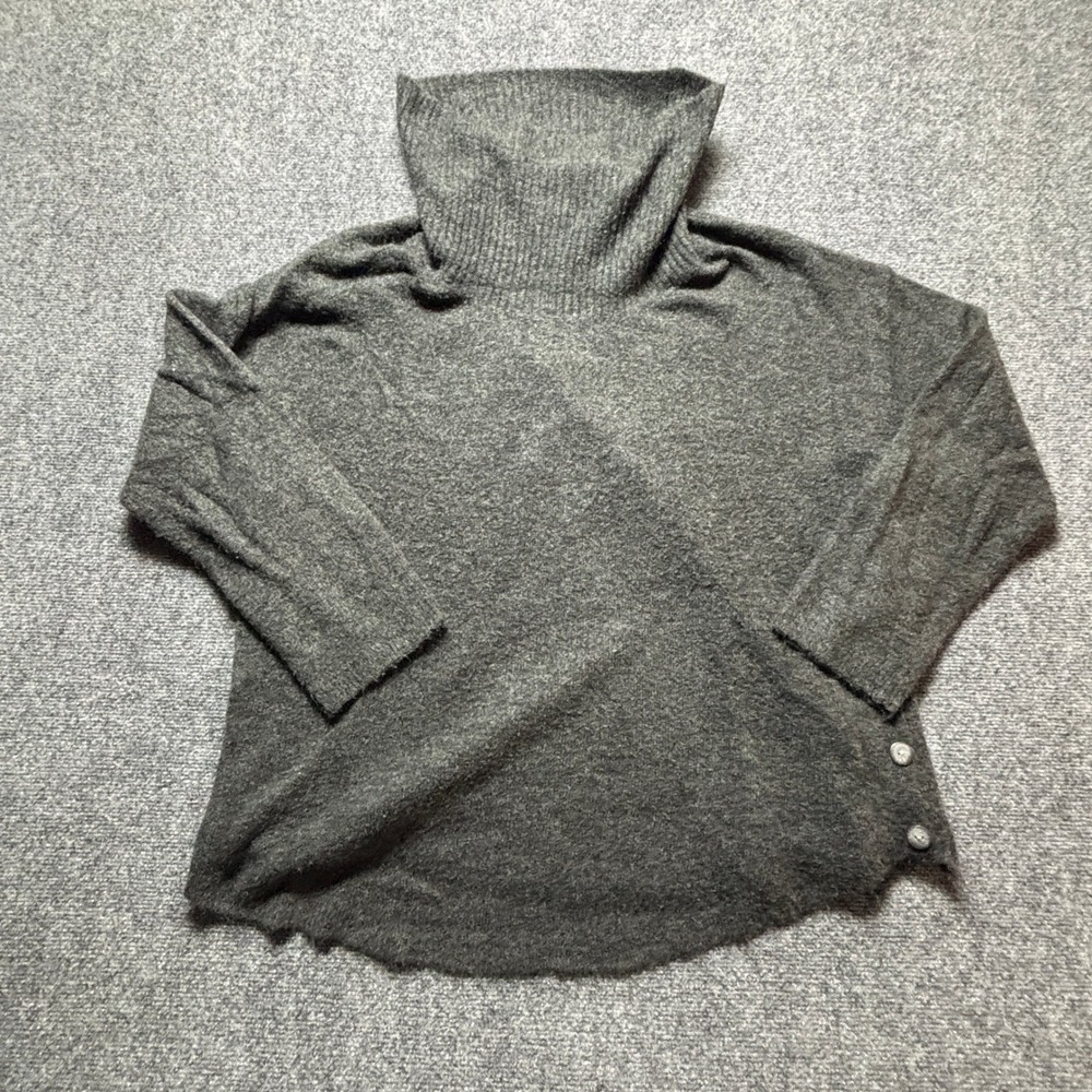 Womens XL Charcoal Gray Cowl Neck Ultra Soft Warm Fortune + Ivy Knit Sweater Top